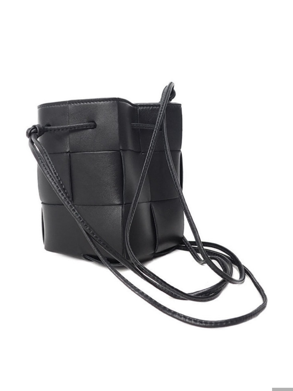 Bottega Veneta NEW Mini Cassette Leather Crossbody Bag in Black